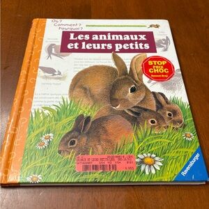 Ravensburger Les Animaux et Leurs Petits Book - Orange and Brown